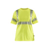 BLAKLADER 35022537 Women's Hi vis T shirt Hi Vis Reflective Short Sleeve Work T-Shirt WOMEN - 55% Polyester