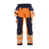 BLAKLADER 18202513 | Hi vis Softshell Trousers Hi Vis Reflective Work Trousers Men - Waterproof