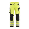 BLAKLADER 11971642 | Hi Vis Trousers 4 way stretch Hi Vis Reflective Work Trousers Men - Water Repellent