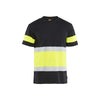 BLAKLADER 33871030 Hi Vis T shirt Hi Vis Reflective Short Sleeve Work T-Shirt MEN - 100% Cotton