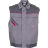 Planam Highline Arbeitsweste zink/schiefer/rot XS zink/schiefer/rot - Vorschaubild