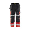 BLAKLADER 15081860 Hi Vis trousers X1500 Hi Vis Reflective Work Trousers Men - Twill Fabric