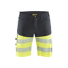 BLAKLADER 15411811 | Hi Vis shorts with stretch Hi Vis Reflective Work Shorts Men - Class 1 Certified