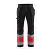BLAKLADER 15581811 | Hi Vis trousers with stretch Hi Vis Reflective Work Trousers Men - stretch fabric