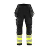 BLAKLADER 18212513 | Hi vis Softshell Trousers Hi Vis Reflective Work Trousers Men - Waterproof