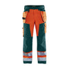 BLAKLADER 15681811 | Hi Vis craftsman trousers Hi Vis Reflective Work Trousers Men - Twill Fabric