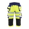 BLAKLADER 11231648 HI VIS PIRATE TROUSERS 4 WAY STRETCH Hi Vis Reflective Work Pirate Bermuda Men - double weave