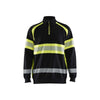BLAKLADER 35531158 Hi Vis Sweater Hi Vis Reflective Half-zip Work Sweatshirt MEN - 100% Cotton