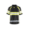 BLAKLADER 33381051 Hi Vis Polo Shirt with UV protection Hi Vis Reflective Short Sleeve Work Polo MEN - 100% Polyester