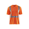 BLAKLADER 33821011 UV T SHIRT HI VIS Hi Vis Reflective Short Sleeve Work T-Shirt MEN - 100% Polyester
