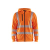 BLAKLADER 35652538 Hi Vis Hoodie Full Zip Hi Vis Reflective Hoodie Work Sweatshirt MEN - Breathable