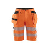 BLAKLADER 15861811 | Hi Vis shorts with stretch Hi Vis Reflective Work Shorts Men - Class 2 Certified