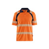 BLAKLADER 35951013 HI VIS UV PROTECTED POLO SHIRT Hi Vis Reflective Short Sleeve Work Polo MEN - 100% Polyester