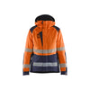 BLAKLADER 44561987 Women’s Hi Vis Winter Jacket Hi Vis Reflective Work Jacket WOMEN - Waterproof
