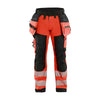 BLAKLADER 18202513 | Hi vis Softshell Trousers Hi Vis Reflective Work Trousers Men - Waterproof