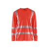 BLAKLADER 33851013 Hi Vis UV Long sleeved T shirt Hi Vis Reflective Long Sleeve Work T-Shirt MEN - 100% Polyester