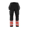 BLAKLADER 18212513 | Hi vis Softshell Trousers Hi Vis Reflective Work Trousers Men - Waterproof