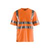 BLAKLADER 34131009 Hi Vis T shirt Hi Vis Reflective Short Sleeve Work T-Shirt MEN - 100% Polyester