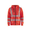 BLAKLADER 35652538 Hi Vis Hoodie Full Zip Hi Vis Reflective Hoodie Work Sweatshirt MEN - Breathable