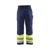 BLAKLADER 18621811 | Hi Vis Winter Trousers Hi Vis Reflective Work Trousers Men - Insulated Lining