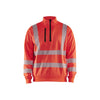 BLAKLADER 35642538 Hi Vis Reflective Half-zip Work Sweatshirt MEN - Breathable