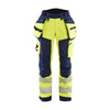 BLAKLADER 71182513 | Women's Hi Vis softshell trousers Hi Vis Reflective Work Trousers Women - Waterproof