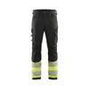 BLAKLADER 11931642 | Hi Vis 4 way stretch trousers Hi Vis Reflective Work Trousers Men - Water Repellent
