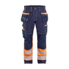 BLAKLADER 17941370 Hi Vis Reflective Work Trousers Men - 100% Cotton