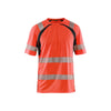 BLAKLADER 33971013 Hi Vis UV protected T shirt Hi Vis Reflective Short Sleeve Work T-Shirt MEN - 100% Polyester