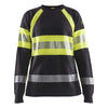 BLAKLADER 34941761 Women's Multinorm long sleeved t shirt Hi Vis Reflective Long Sleeve Work T-Shirt WOMEN - Flame Retardant