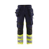 BLAKLADER 19941330 | Hi Vis trousers with stretch Hi Vis Reflective Work Trousers Men - Ripstop Fabric