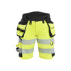 BLAKLADER 70201648 | Women's Hi Vis shorts 4 way stretch Hi Vis Reflective Work Shorts Women - Double Weave