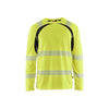 BLAKLADER 35991013 Hi Vis UV Protected Long Sleeved T Shirt Hi Vis Reflective Long Sleeve Work T-Shirt MEN - 100% Polyester