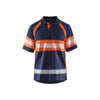 BLAKLADER 33381051 Hi Vis Polo Shirt with UV protection Hi Vis Reflective Short Sleeve Work Polo MEN - 100% Polyester