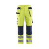 BLAKLADER 15651811 | Ventilated Hi Vis trousers Hi Vis Reflective Work Trousers Men - Mesh Panels