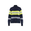 BLAKLADER 34721762 WOMEN'S MULTINORM HI VIS SWEATSHIRT ZIP Hi Vis Reflective Full-zip Work Sweatshirt WOMEN - Flame Retardant