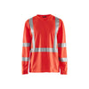BLAKLADER 33831011 Hi Vis UV long sleeved T shirt Hi Vis Reflective Long Sleeve Work T-Shirt MEN - 100% Polyester