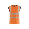 BLAKLADER 35751013 Hi Vis Tank top Hi Vis Reflective Sleeveless Work T-Shirt MEN - 100% Polyester