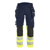 Blaklader BLAKLADER 70251648 Women's Hi Vis trousers 4 way stretch Hi Vis Reflective Work Trousers Women - double weave - 702516488933