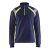 Blaklader BLAKLADER 34321158 Hi Vis Reflective Half-zip Work Sweatshirt MEN - 100% Cotton - 343211588933