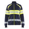 Blaklader BLAKLADER 35051158 Hi Vis Reflective Full-zip Work Sweatshirt WOMEN - 100% Cotton - 350511588933