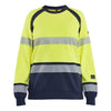Blaklader BLAKLADER 34541762 WOMEN'S SWEATSHIRT MULTINORM Hi Vis Reflective Work Sweatshirt WOMEN - Flame Retardant - 345417623389