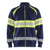 Blaklader BLAKLADER 35511158 Hi Vis Sweater Hi Vis Reflective Full-zip Work Sweatshirt MEN - 100% Cotton - 355111588933