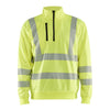 Blaklader BLAKLADER 35642538 Hi Vis Reflective Half-zip Work Sweatshirt MEN - Breathable - 356425383300