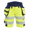 Blaklader BLAKLADER 70201648 | Women's Hi Vis shorts 4 way stretch Hi Vis Reflective Work Shorts Women - Double Weave - 702016483389