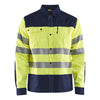 Blaklader BLAKLADER 32551817 Hi Vis Shirt Hi Vis Reflective Long Sleeve Work Shirt MEN - 50% Cotton 50% Polyester - 325518173389