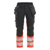Blaklader BLAKLADER 70301149 | Women's Hi vis Trousers Stretch Hi Vis Reflective Work Trousers Women - Cordura Denim - 703011499955