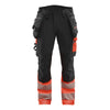 Blaklader BLAKLADER 11251648 Hi Vis Trousers 4 Way Stretch Hi Vis Reflective Work Trousers Men - Double Weave - 112516489955