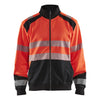 Blaklader BLAKLADER 35582528 Hi Vis Reflective Full Zip Work Sweatshirt MEN - Brushed Inside - 355825285599