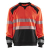 Blaklader BLAKLADER 35412528 Hi Vis Reflective Sweatshirt MEN - Brushed Inside - 354125285599